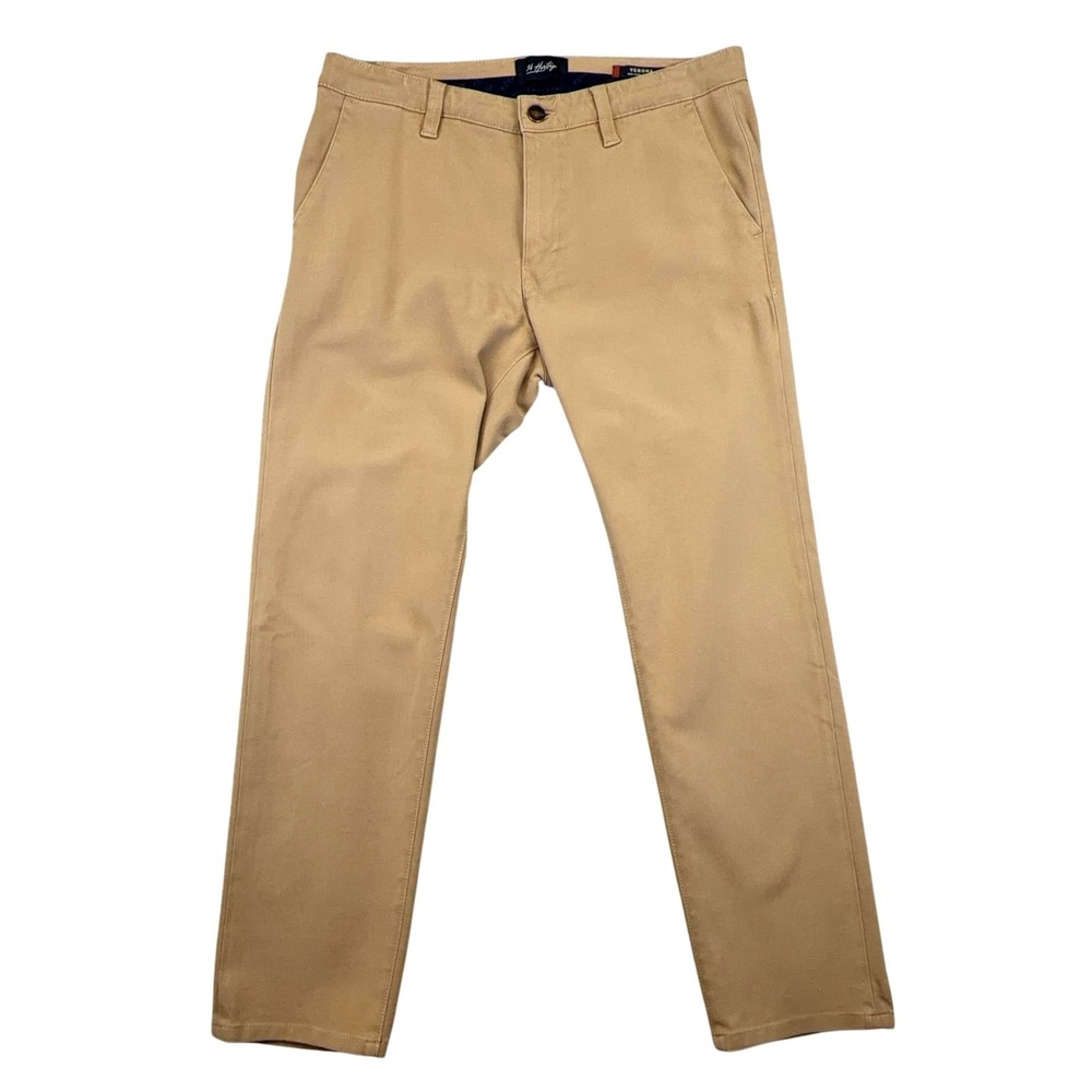 34 Heritage Verona Pants Mens 34x28 Beige Slim Fit Stretch Chino Twill 34x32 Tag